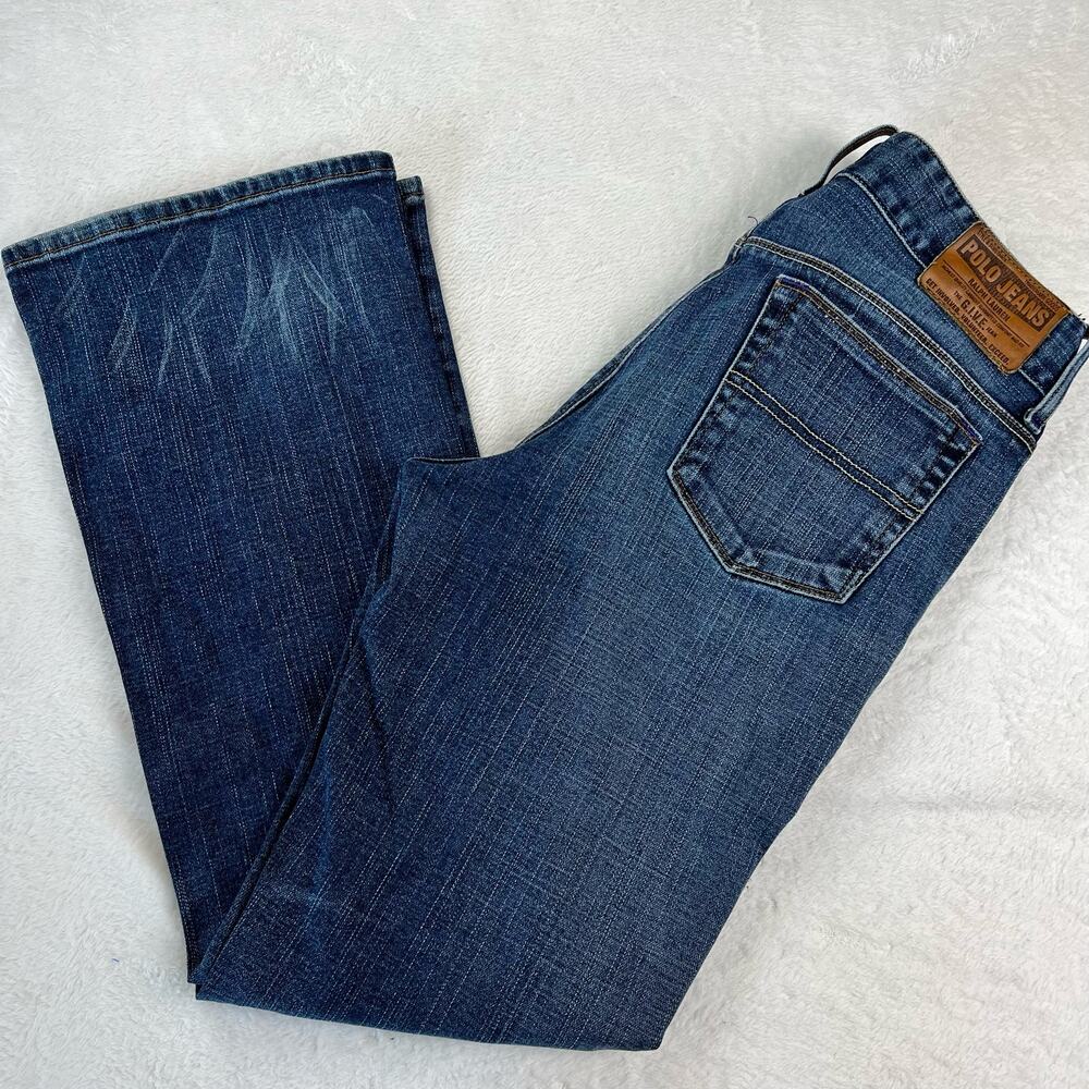 Polo Ralph Lauren Give Kelly Blue Jeans women's size 10X29 Extended Tab